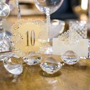 10-19Pcs Laser Cut Out Wedding Table Numbers Card Decoration Spanish Lace